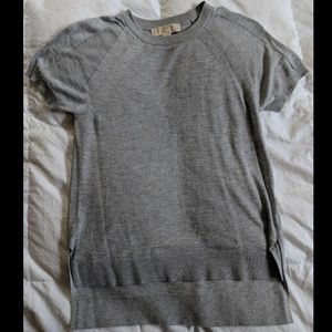 Michael Kors high-low lightweight sweater tee